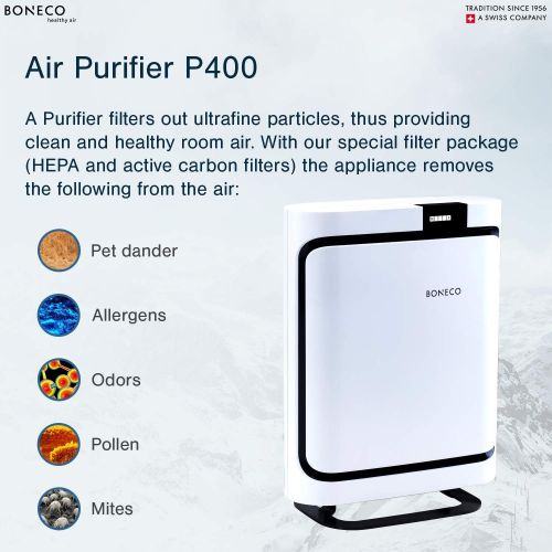  BONECO Air Purifier P400 with HEPA & Activated Carbon Filter