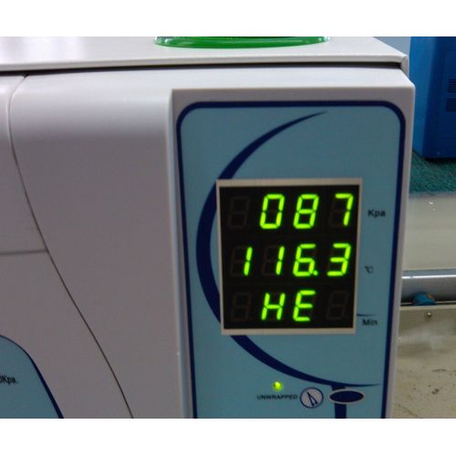  BoNew 16L Autoclave Vacuum Sterilizer Class B with Print Blue Color Sun Series