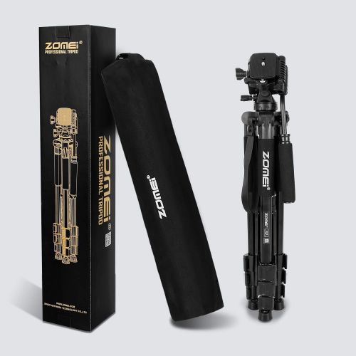  BONFOTO 2-in-1 Aluminum Alloy Camera Tripod Monopod 67 with 1/4 inch Screws Fluid Drag Pan Head and Carry Bag for Nikon Canon DSLR Cameras Video Camcorders