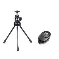 BONFOTO Lightweight Mini Tripod,Small Desk Tripod Stand with Ball Head & 1/4” Mounting Screw for Cellphone/Webcam/Small Camera/Ring Light