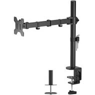 [아마존베스트]BONTEC Monitor Bracket Height Adjustable for LED and LCD 13 - 32 Inch Monitor Desk Monitor Stand Tiltable 180° Pivoting 360° 10 kg (1 Monitor)