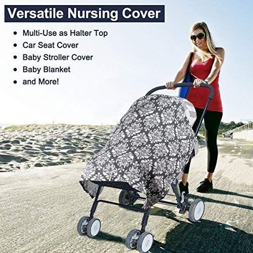  [아마존베스트]BONTIME Nursing Cover - Premium Organic Bamboo Cotton Breastfeeding Cover,Multi Used for Nursing...