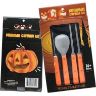 [아마존베스트]BOOtiful Carving Tools Professional Pumpkin Carving Kit (11.5 inch) - Heavy Duty Stainless Steel Tool Set (XL)