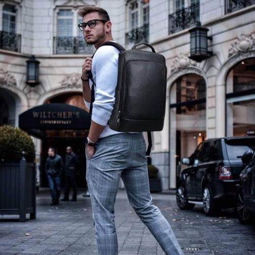  [아마존 핫딜] [아마존핫딜]BOPAI Travel Business Backpack Men 15.6 inch Laptop USB Water-Resistant Rucksack Black