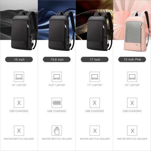  [아마존베스트]BOPAI 15 inch Super Slim Laptop Backpack Men Anti Theft Backpack Waterproof College Backpack Travel Laptop Backpack for Men Business Laptop Backpack Casual Daypack Men