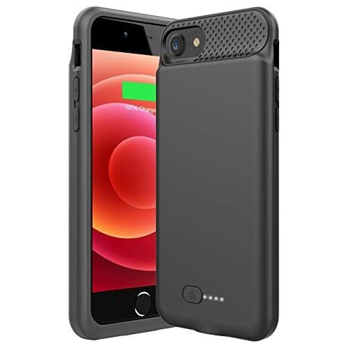  [아마존베스트]BOPPS Battery Case for iPhone SE(2020) 7/8, Ultra Slim 4200mAh Charging Case, Portable Rechargeable Charging Case for iPhone 7/8/SE 2020 Battery Case, (4.7inch)(Black)