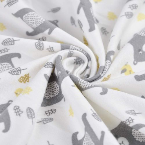  [아마존베스트]BORITAR Boritar Changing Pad Covers Grey for Boys Super Soft Stretchy Jersey Knit and Semi-Waterproof 2 Pack Set, Lovely Bears and Dots Printed 16 × 32 Inch
