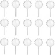 Strawberry Pipettes, BOROLA Liquor Injectors Plastic Pipettes Squeeze Dropper Disposable 4ml Mini Flavor Injector for Chocolate Strawberries Ice Cream Mini Cakes (50 Pcs, Flower Sh