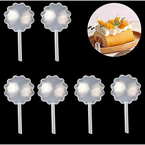  [아마존베스트]Strawberry Pipettes, BOROLA Liquor Injectors Plastic Pipettes Squeeze Dropper Disposable 4ml Mini Flavor Injector for Chocolate Strawberries Ice Cream Mini Cakes (50 Pcs, Flower Sh