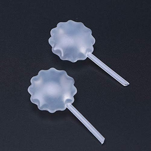  [아마존베스트]Strawberry Pipettes, BOROLA Liquor Injectors Plastic Pipettes Squeeze Dropper Disposable 4ml Mini Flavor Injector for Chocolate Strawberries Ice Cream Mini Cakes (50 Pcs, Flower Sh