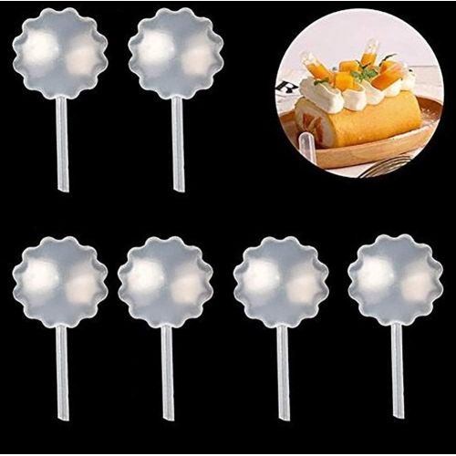  [아마존베스트]Strawberry Pipettes, BOROLA Liquor Injectors Plastic Pipettes Squeeze Dropper Disposable 4ml Mini Flavor Injector for Chocolate Strawberries Ice Cream Mini Cakes (50 Pcs, Flower Sh