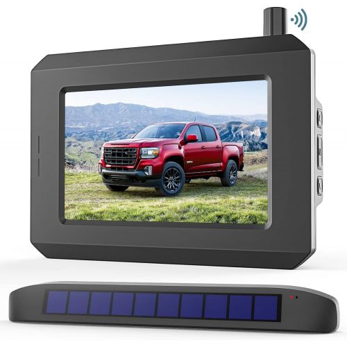  [아마존베스트]Solar Wireless Backup Camera, DIY No Wiring No Drilling Install with Digital Wireless Rear View Camera, Universal Bracket for Most Vehicle (BOSCAM SunGo Pro)