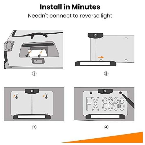  BOSCAM SunGo Solar Kabellos Rueckfahrkamera Set, DIY Installation ohne Verkabelung, Drahtlose Digitale Rueckfahrkamera mit Stabilem Signal, Funk Rueckfahrkamera mit IP68 Wasserdichtem