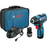 BOSCH 12-Volt Max EC Brushless Impact Driver Kit 2 battery kit PS42-02 12.70 Inch x 9.50 Inch x 4.10 Inch