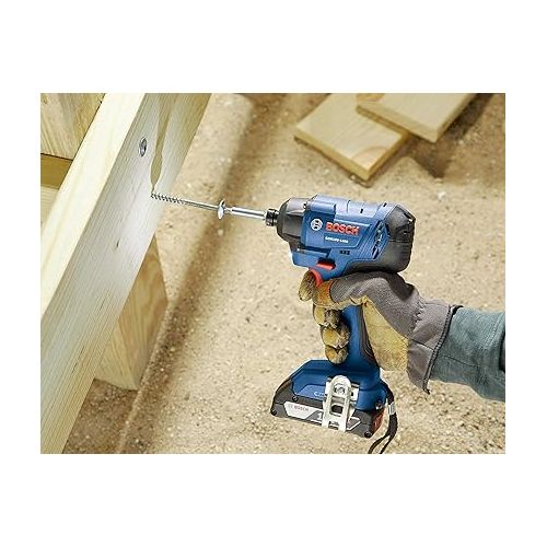  BOSCH GDR18V-1400B12 18V 1/4 In. Hex Impact Driver Kit with 2.0Ah Battery