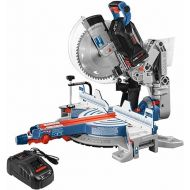 BOSCH GCM18V-12GDCN14 PROFACTOR™ 18V 12 In. Dual-Bevel Glide Miter Saw Kit with (1) CORE18V® 8 Ah High Power Battery