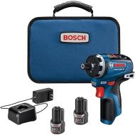 BOSCH GSR12V-300HXB22 12V Max Brushless 1/4 In. Hex Two-Speed Screwdriver Kit with (2) 2.0 Ah Batteries