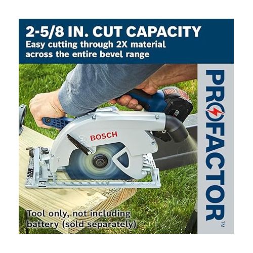  BOSCH GKS18V-26LN PROFACTOR™ 18V 7-1/4 In. Blade-Left Circular Saw (Bare Tool)