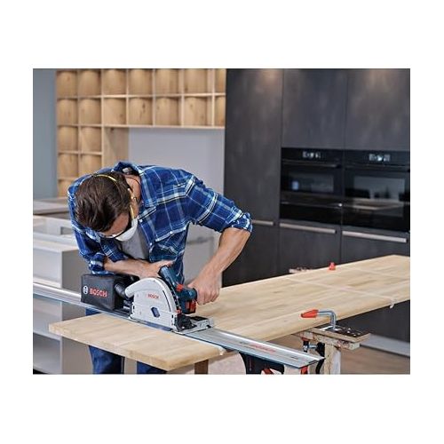  BOSCH GKT18V-20GCL14 PROFACTOR™ 18V Connected-Ready 5-1/2 In. Track Saw Kit with (1) CORE18V® 8 Ah High Power Battery