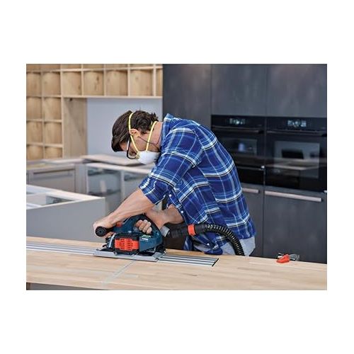  BOSCH GKT18V-20GCL14 PROFACTOR™ 18V Connected-Ready 5-1/2 In. Track Saw Kit with (1) CORE18V® 8 Ah High Power Battery