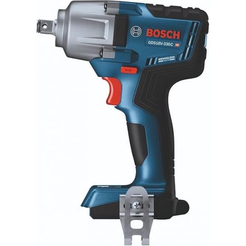  BOSCH GDS18V-330CN 18V Brushless Connected-Ready 1/2 In. Mid-Torque Impact Wrench with Friction Ring and Thru-Hole (Bare Tool)