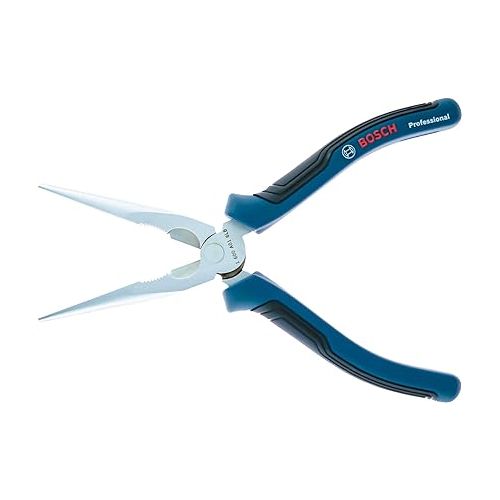  Bosch Professional Three-Part Pliers Set (Combination Pliers, Needle-Nose Pliers and Side Cutters, with L-BOXX Inlay)