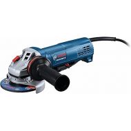 BOSCH GWS10-450P 4-1/2 In. Ergonomic Angle Grinder with Paddle Switch, Grey,black,blue