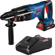 Bosch 18V EC Brushless SDS-Plus Bulldog 1-Inch Rotary Hammer Kit with CORE18V 4 Ah Advanced Power Battery with KickBack Control (Renewed)