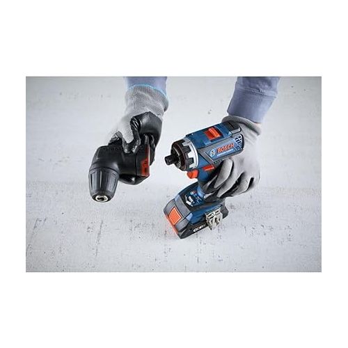  BOSCH GSR18V-535FCB15 18V Drill/Driver with 5-In-1 Flexiclick® System and (1) CORE18V® 4 Ah Advanced Power Battery, Black Blue