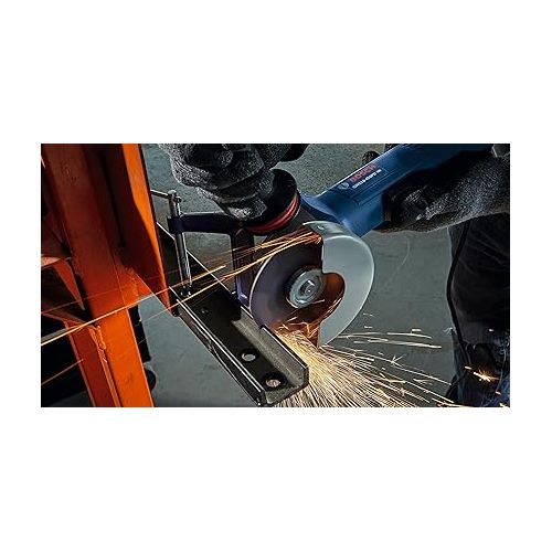  BOSCH GWS10-450PD 4-1/2 In. Ergonomic Angle Grinder with No Lock-On Paddle Switch