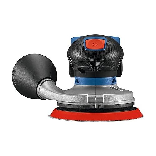  Bosch GEX18V-5B15 18V Brushless 5-Inch Random Orbit Sander Kit with 4.0Ah Battery and Mobile Dust Collection Plus Vacuum Hose Attachment Option (Renewed)