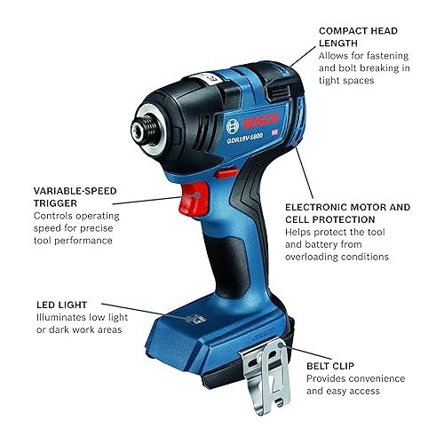  BOSCH GXL18V-27B22 18V 2-Tool Combo Kit