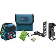 BOSCH GLL 100 GX 100 Ft Green-Beam Self-Leveling Cross-Line Laser, Includes 3 AA Batteries, Positioning Device, Green Laser Target Plate, & Heavy-Duty Pouch