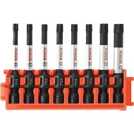 BOSCH CCSTV208 8-Piece Assorted Set 2 In. Impact Tough Torx Power Bits with Clip for Custom Case System