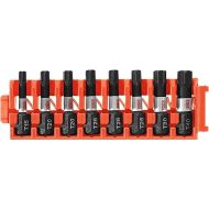 BOSCH CCSTV108 8-Piece Assorted Set 1 In. Impact Tough Torx Insert Bits with Clip for Custom Case System