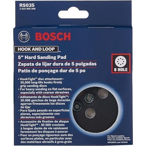  BOSCH RS035 Hard Hook-&-Loop Sander Backing Pad , Black
