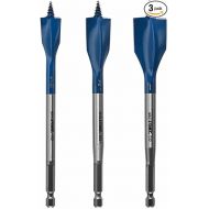 BOSCH NS5003 3-Piece Nail Strike Wood-Boring Spade Bits Assorted Set Optimized for Wood and Wood with Nails