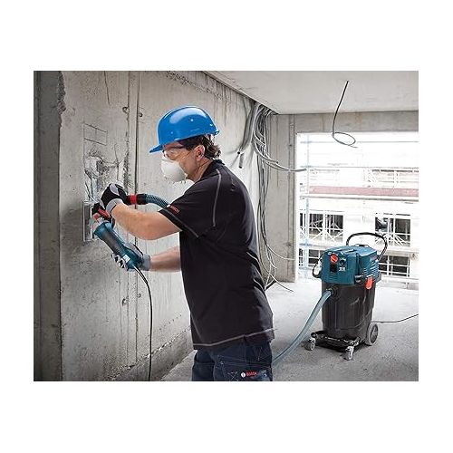  BOSCH VAC140AH Portable 14 Gallon Dust Extractor with Auto Filter Clean and HEPA Filter
