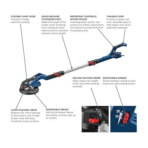  BOSCH GTR55-85 9 In. Drywall Sander Kit