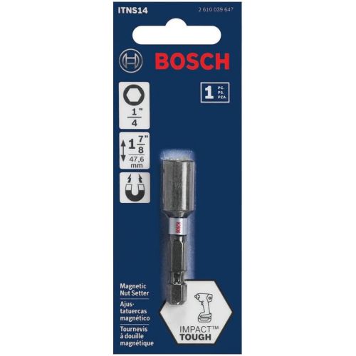  BOSCH ITNS14 1-Piece 1-7/8 In. x 1/4 In. Impact Tough Nutsetter