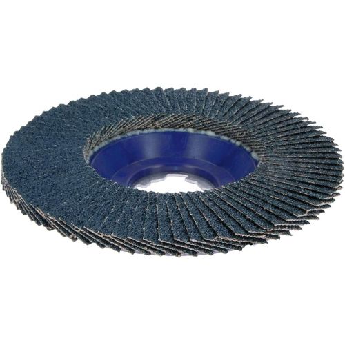  BOSCH FDX2745080 1-Piece 4-1/2 In. X-LOCK Flap Disc 80 Grit Compatible with 7/8 In. Arbor Type 27 for Applications in Metal Blending and Grinding