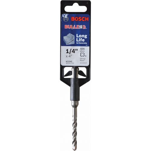  BOSCH HC2040 1/4 In. x 2 In. x 4 In. Bulldog SDS-Plus Rotary Hammer Bit,Gray|Grey