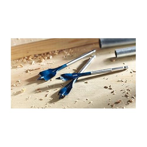  Bosch DSB1013 5-Piece 1 In. x 6 In. Daredevil Standard Spade Bits, Blue