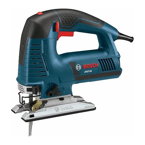  BOSCH Power Tools Jigsaw Kit - JS572EK - 7.2 Amp Corded Variable Speed Top-Handle Jig Saw Kit with Assorted Blades and Carrying Case