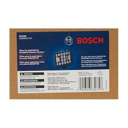  BOSCH VF220 Filter For 18V Handheld Vacuum Cleaner