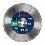 BOSCH DB743C 7 In. Premium Continuous Rim Diamond Blade with 5/8 In. Arbor for Clean Cut Wet/Dry Cutting Applications in Tile, Granite, Marble