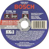 Bosch CWDG1M415 4 In. x .045 In. 5/8 In. Arbor Type 1A 46 Grit Metal Cutting Grinding Wheel