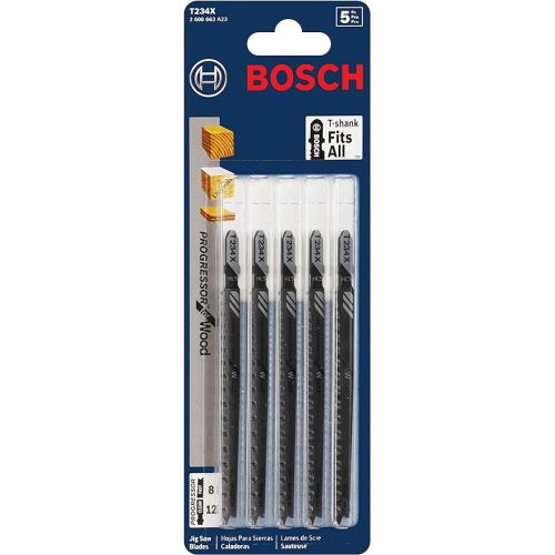  BOSCH T234X Progressor Wood Blade (5-Pack)