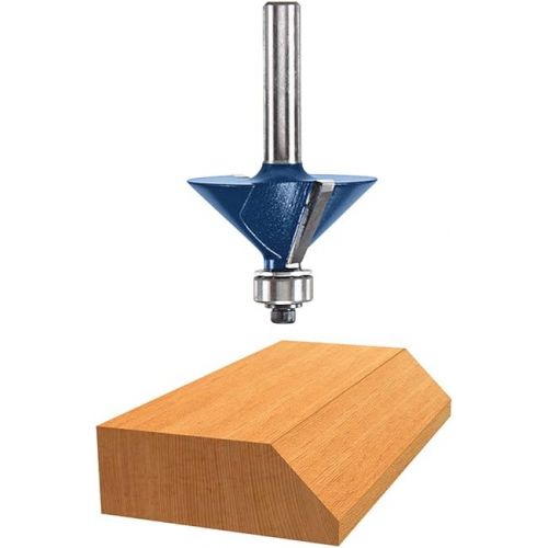  BOSCH RBS006 6-Piece 1/4 In. Shank Carbide-Tipped Multi-Purpose Router Bits Assorted Set with Included Storage Case for Applications in Straight, Trimming, Decorative Edging, Dovetail Joinery
