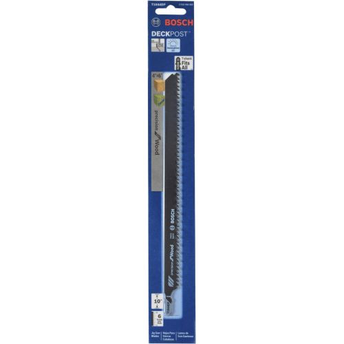  BOSCH T1044DP1 10 In. 6 TPI Precision for Wood Jig Saw Blade Ideal for Applications in Wood